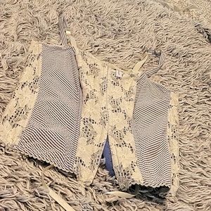 Cacique Corset top sz 22/24 w lace up back